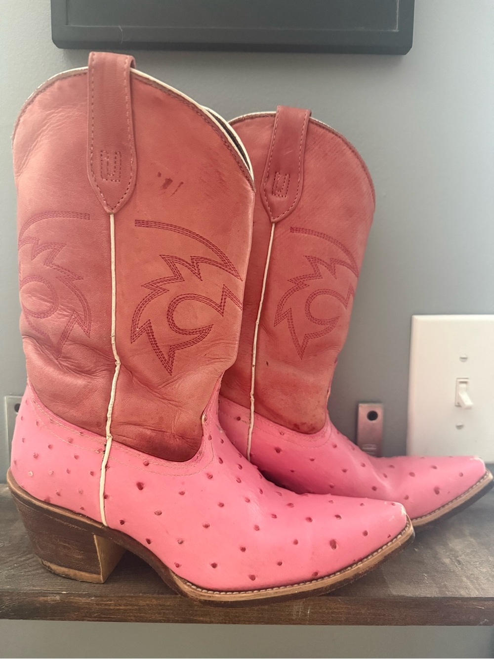 Opening Ceremony pink cowgirl boots